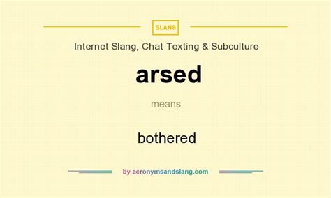 arsed meaning|arse synonym.